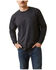 Image #1 - Ariat Men's FR Air Shock Long Sleeve Graphic Work T-Shirt, Black, hi-res