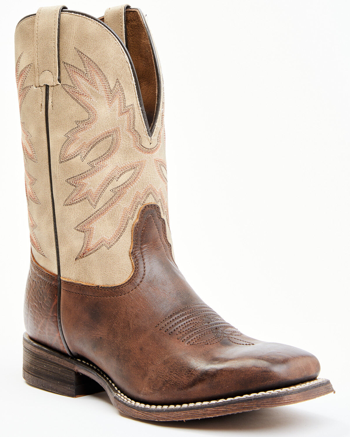 Image #1 - Nocona Men's Henry Western Boots - Broad Square Toe, Brown, hi-res