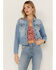Image #1 - Idyllwind Women's Signature Classic Grapevine Wash Denim Jacket, Light Wash, hi-res