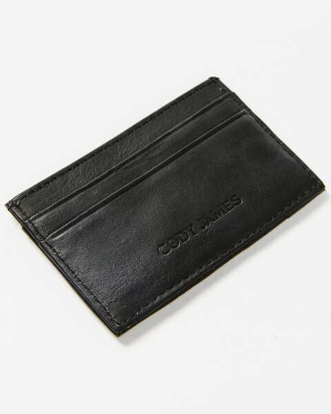 Image #2 - Cody James Men's Exotic Ostrich Leather Credit Card Wallet, Black, hi-res