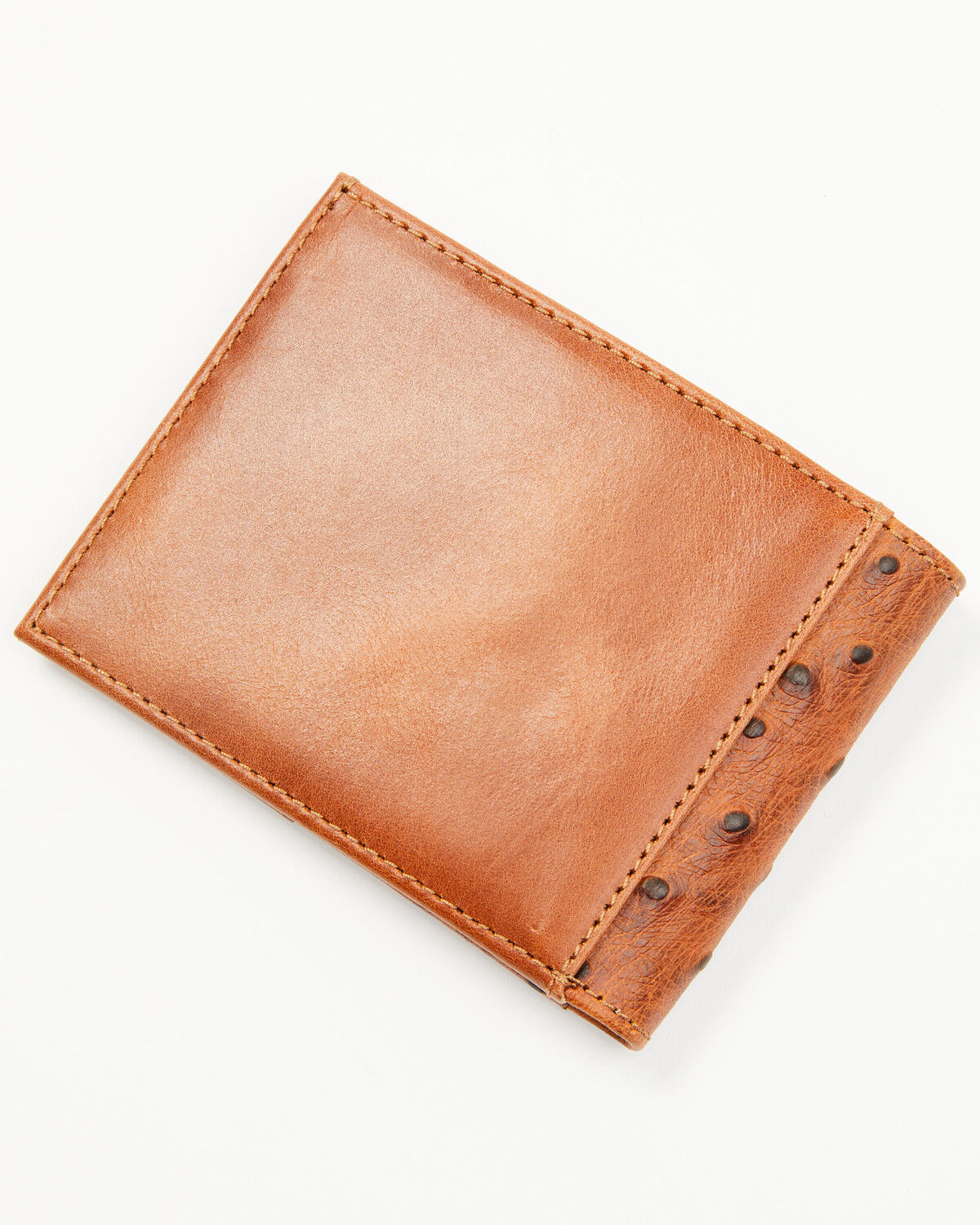 Image #3 - Cody James Men's Grady Faux Ostrich Bifold Wallet, Brown, hi-res