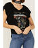 Image #2 - Shyanne Women's Honey Your Soul Is Golden Cactus Graphic Tee, Black, hi-res