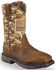 Ariat Men's Workhog Patriot Western Boots - Steel Toe , Brown, hi-res