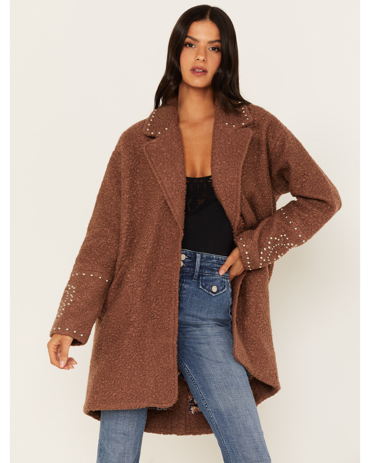 Image #1 - Idyllwind Women's Studded Snap Coat, , hi-res