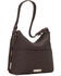 Image #3 - American West Women's Wild Horses Shoulder Handbag, Chocolate, hi-res