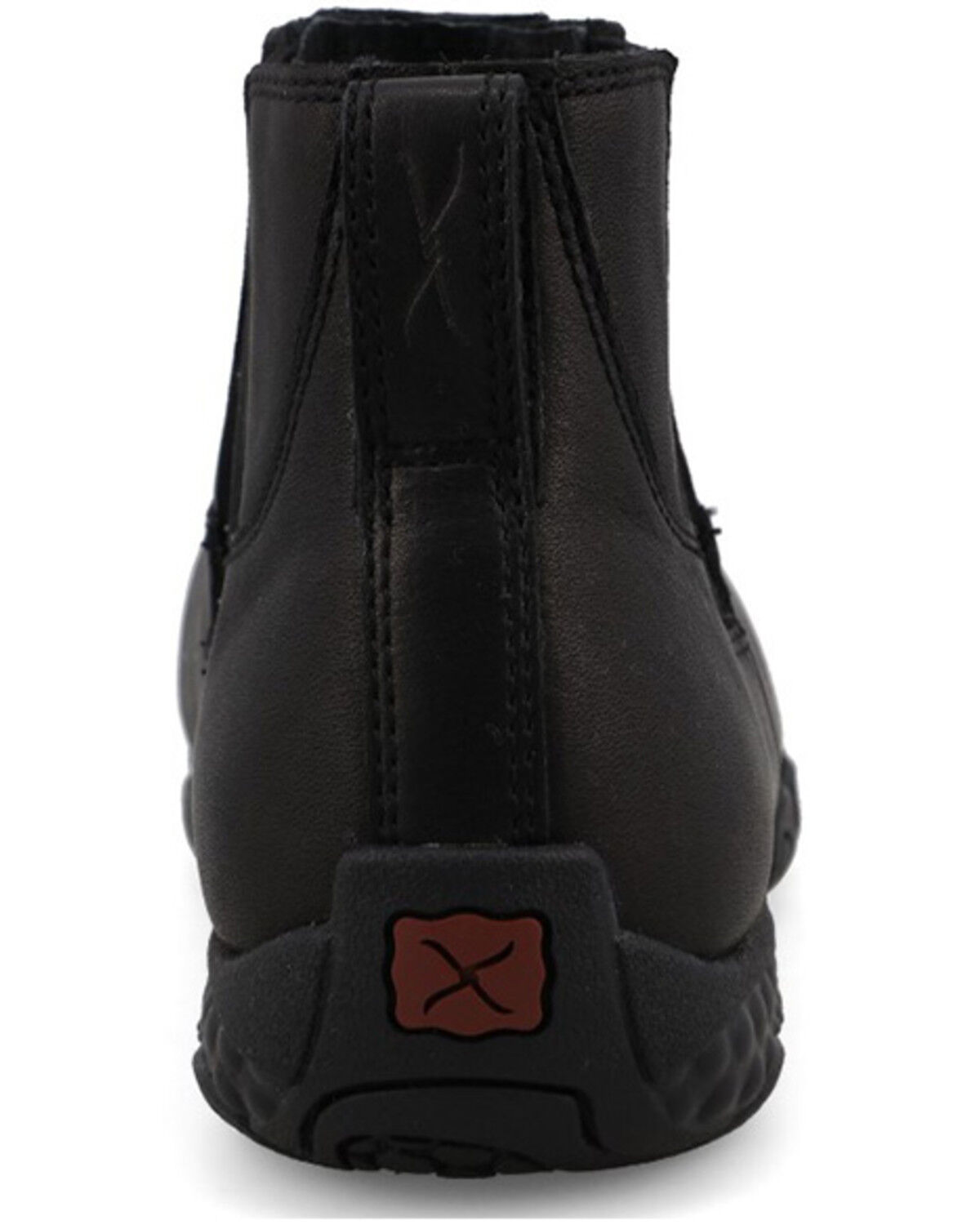 Image #5 - Twisted X Women's 4" Work Chelsea Driving Moc Shoes - Nano Toe, Black, hi-res