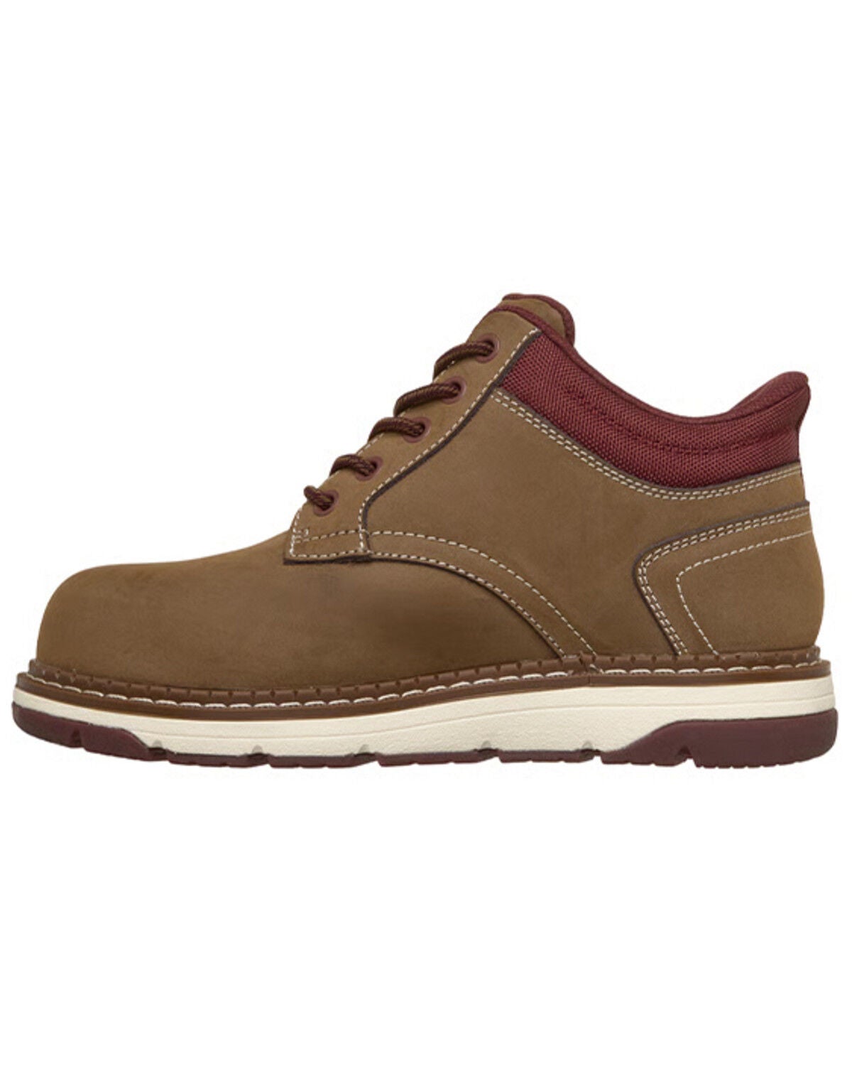 Image #3 - Skechers Women's Fallow Slip-Ins Work Boots - Nano Composite Toe, Brown, hi-res