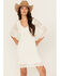 Image #1 - Shyanne Women's Lace Bell Sleeve Mini Dress, Off White, hi-res