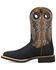 Image #3 - Dan Post Men's Royston Performance Western Boots - Broad Square Toe, Black, hi-res
