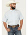 Image #1 - Ariat Men's VenTEK Solid Short Sleeve Button-Down Western Shirt, Black, hi-res