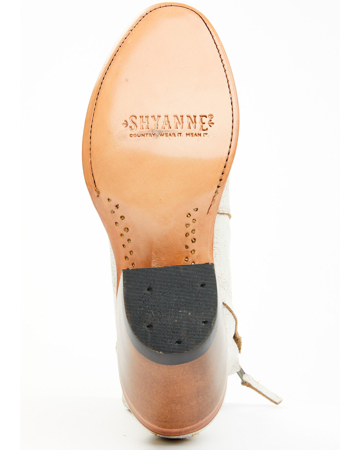 Image #7 - Shyanne Women's Carine Crackadela Floral Western Fashion Booties - Round Toe, White, hi-res