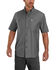Image #1 - Carhartt Men's Rugged Flex® Rigby Short Sleeve Work Shirt - Tall, Charcoal, hi-res