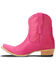 Image #3 - Lane Women's Emma Jane Western Booties - Snip Toe, Hot Pink, hi-res