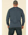 Image #2 - Carhartt Men's M-FR Midweight Signature Logo Long Sleeve Work Shirt - Tall , Dark Blue, hi-res