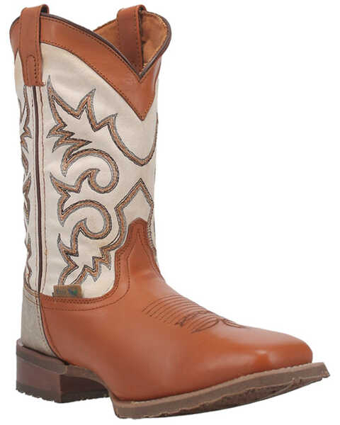 Laredo Men's 11" Dewey Western Boots - Broad Square Toe, Distressed Brown, hi-res