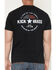 Image #4 - Kick Brass Men's Because Of The Brace Short Sleeve Graphic T-Shirt, Black, hi-res