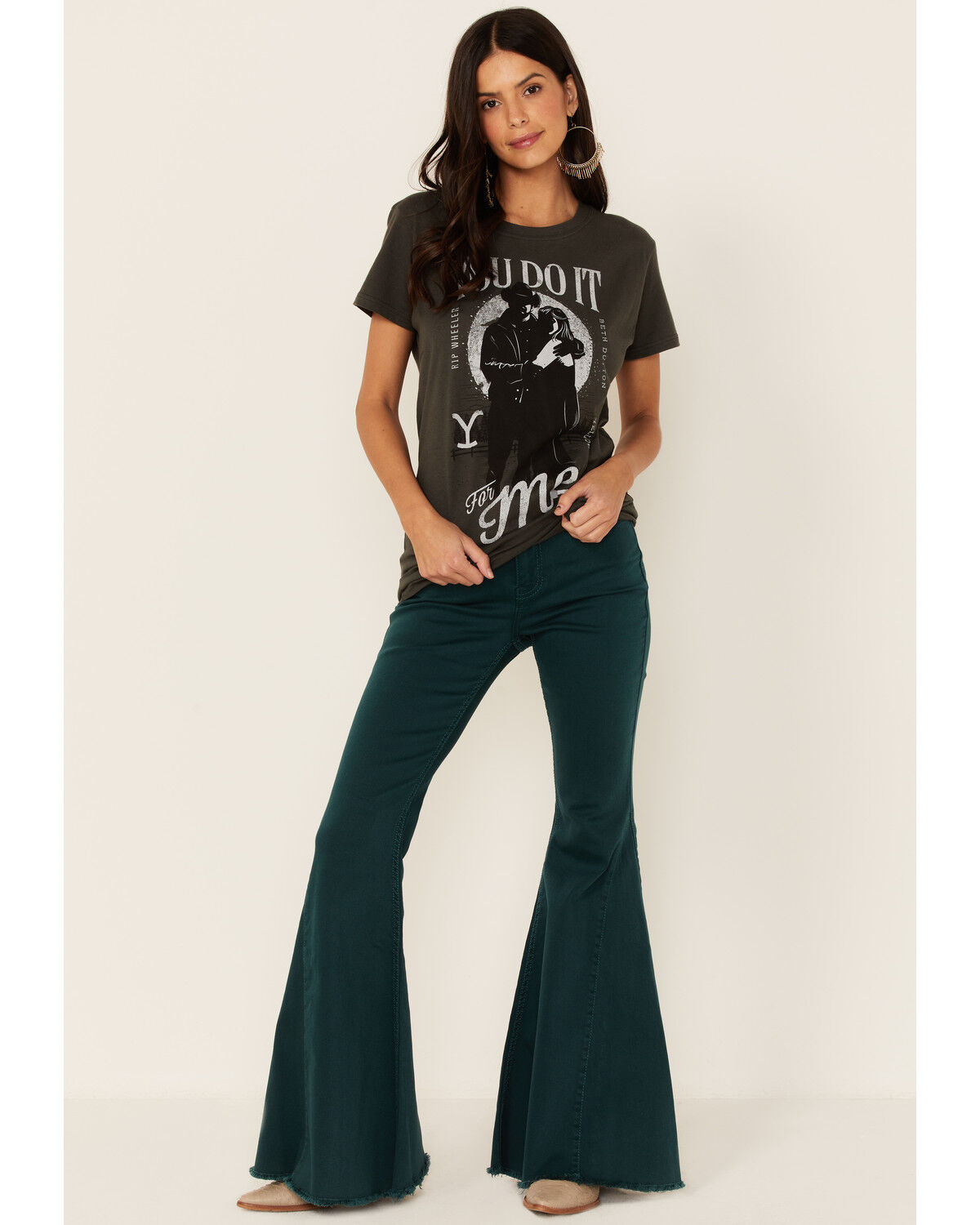 Image #2 - Paramount Network's Yellowstone Women's Charcoal You Do It For Me Graphic Tee, Charcoal, hi-res