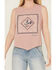 Image #2 - Ariat Women's Cowboy Tank, Rose, hi-res