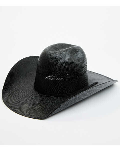 Cody James Hanoverian Straw Cowboy Hat , Black, hi-res