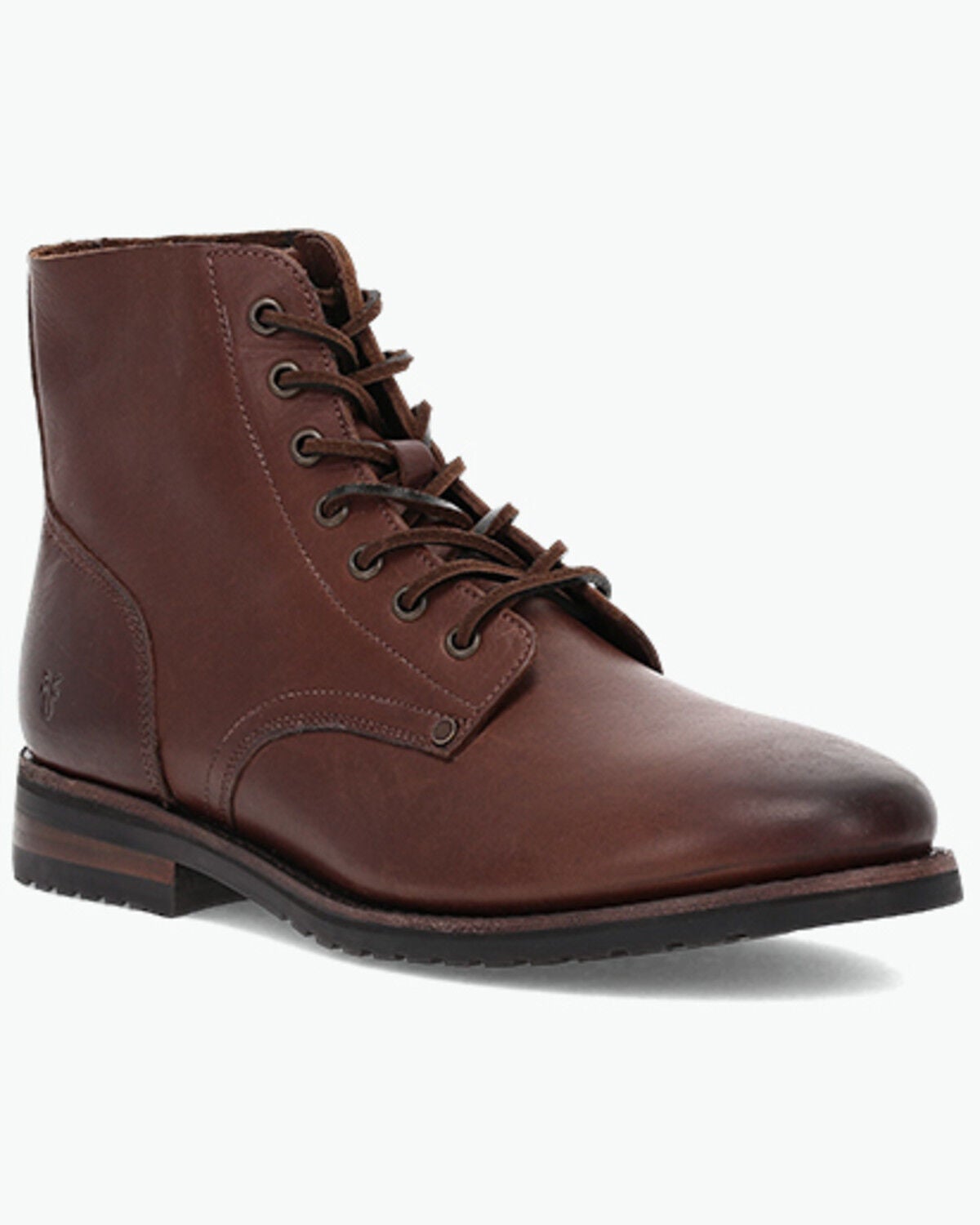 Image #1 - Frye Men's Barrett Lace-Up Casual Boots - Round Toe, Cognac, hi-res