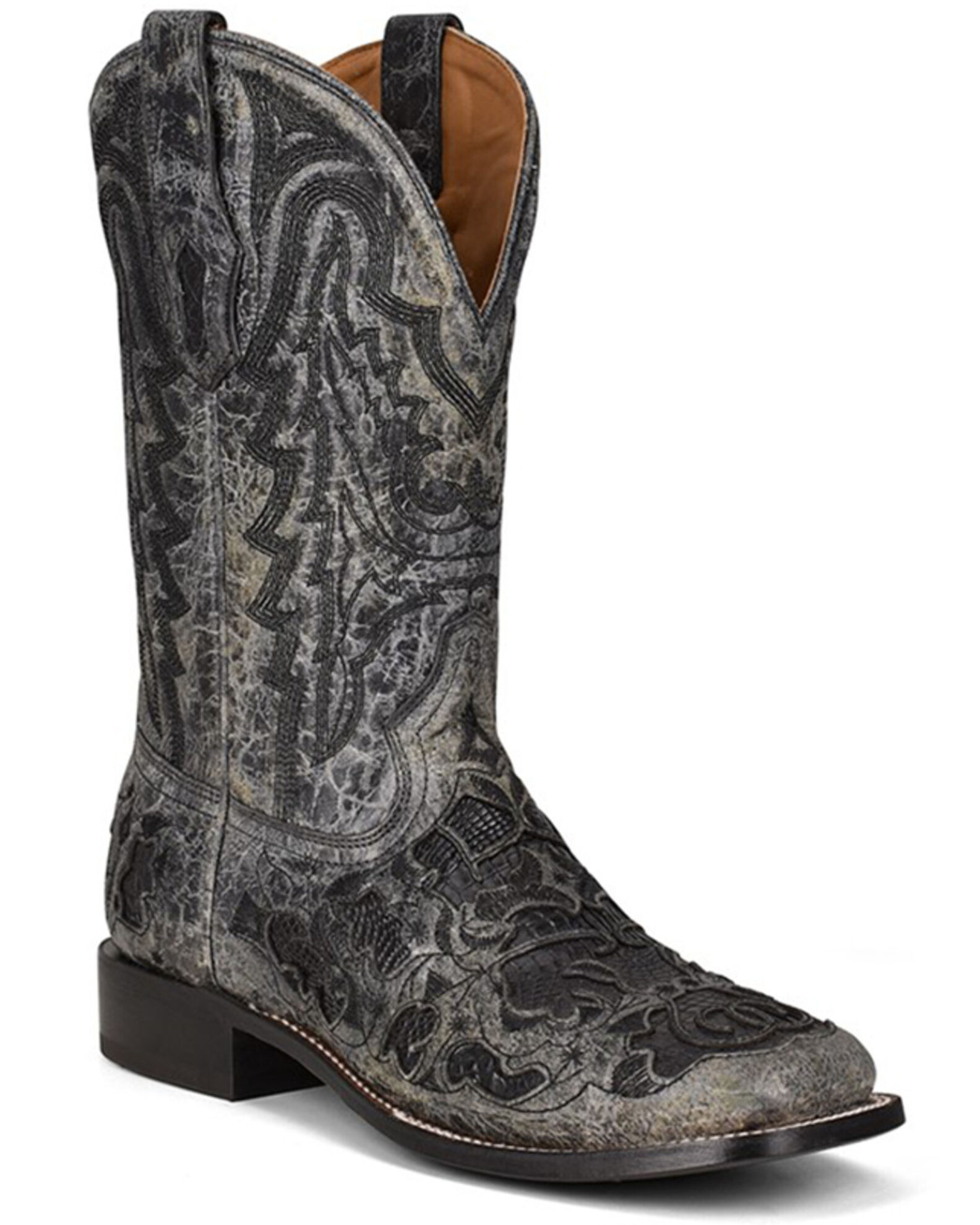 Corral Men s Exotic Alligator Inlay Western Boots Broad Square Toe Country Outfitter