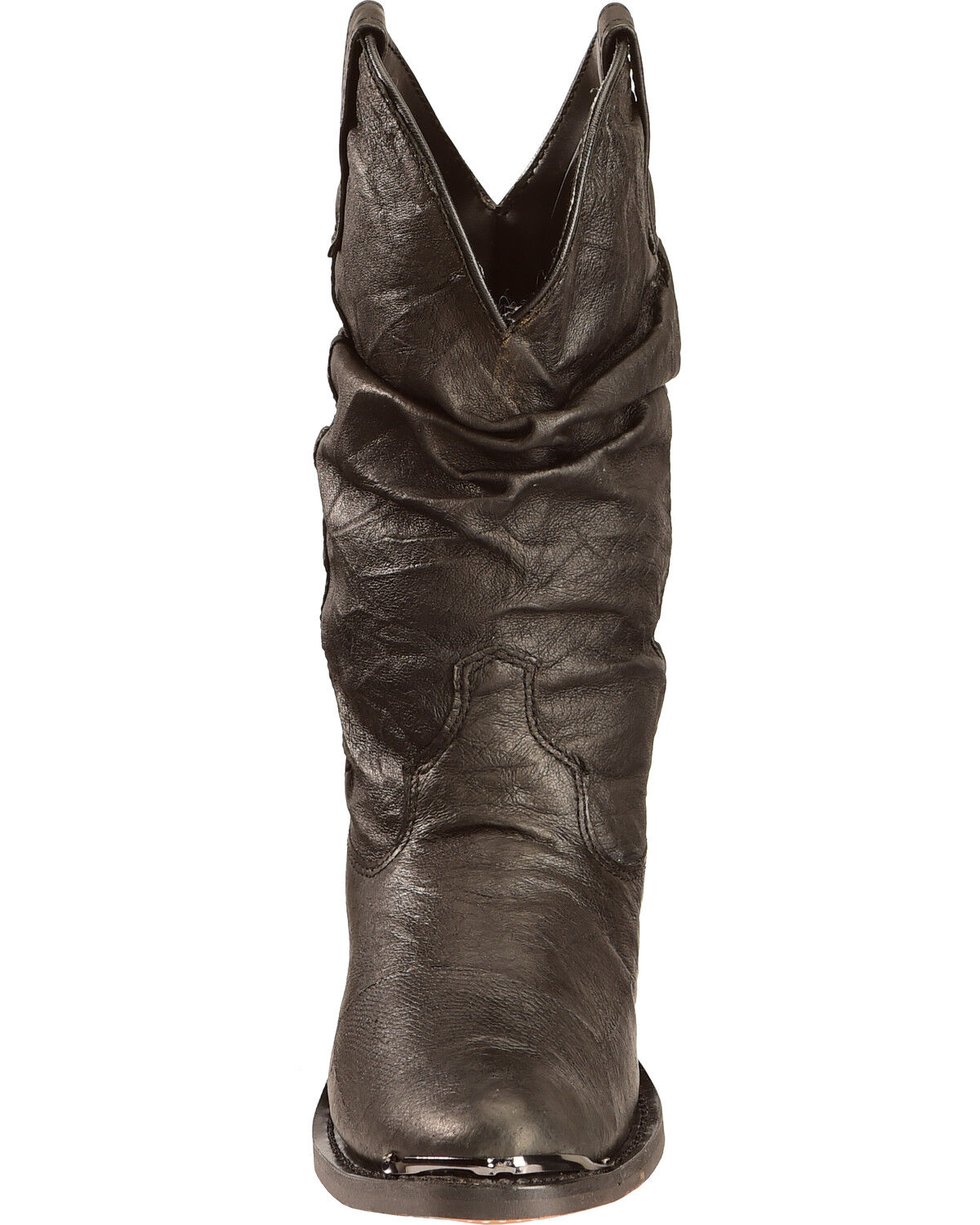 Image #4 - Dingo Men's Slouch Western Boots - Round Toe, Black, hi-res