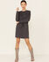 Wishlist Women's Sweatshirt Dress, Charcoal, hi-res