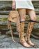 Image #5 - Bed Stu Women's Hidden Fringe Crossbody Bag, Tan, hi-res