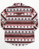 Image #3 - Shyanne Toddler Girls' Southwestern Printed Stripe Long Sleeve Pearl Snap Shirt, Burgundy, hi-res