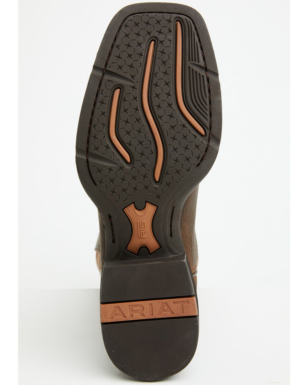 Image #7 - Ariat Men's Sport Rustler Performance Western Boots - Broad Square Toe, Brown, hi-res
