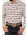 Image #3 - Rodeo Clothing Men's Southwestern Print Long Sleeve Snap Western Shirt, Cream, hi-res