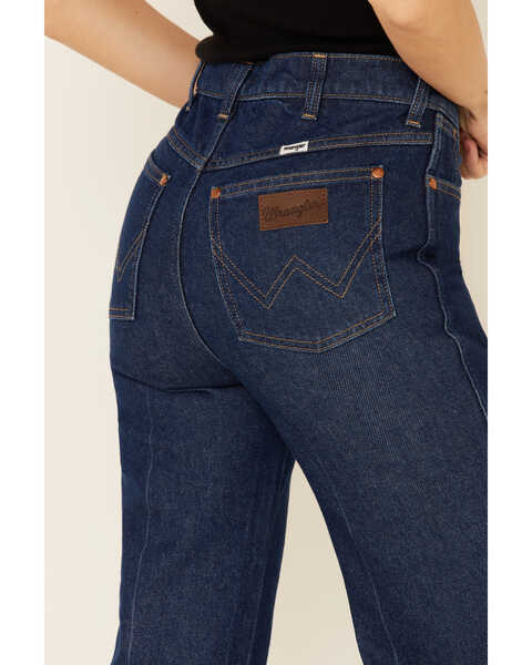 Image #4 - Wrangler Modern Women's Seamed Flare Jeans, Blue, hi-res