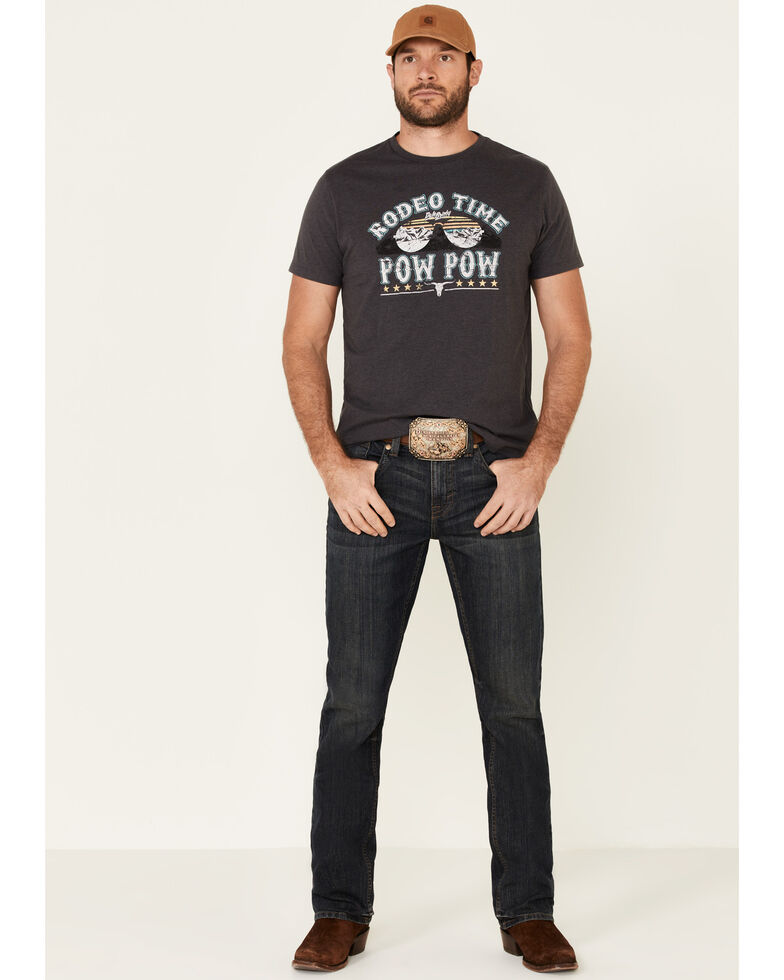 Dale Brisby Men's Charcoal Pow Pow Graphic T-Shirt , Charcoal, hi-res