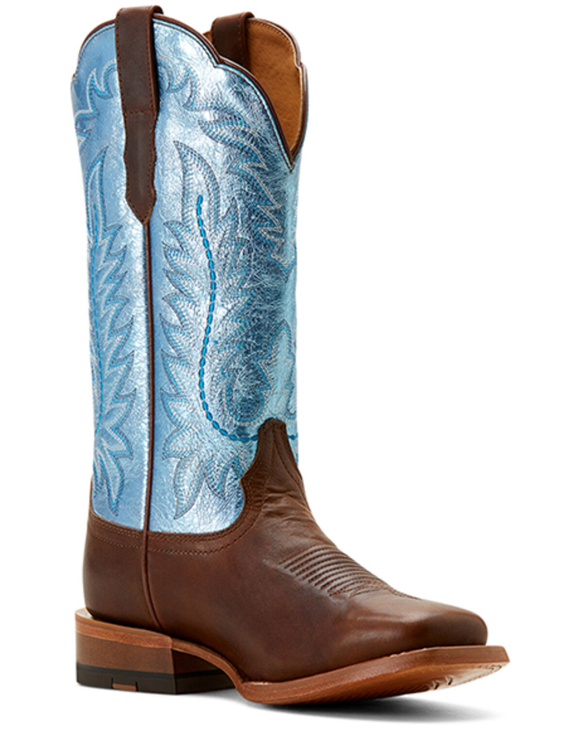 Image #1 - Ariat Women's Frontier Tilly Western Boots - Broad Square Toe, Brown, hi-res