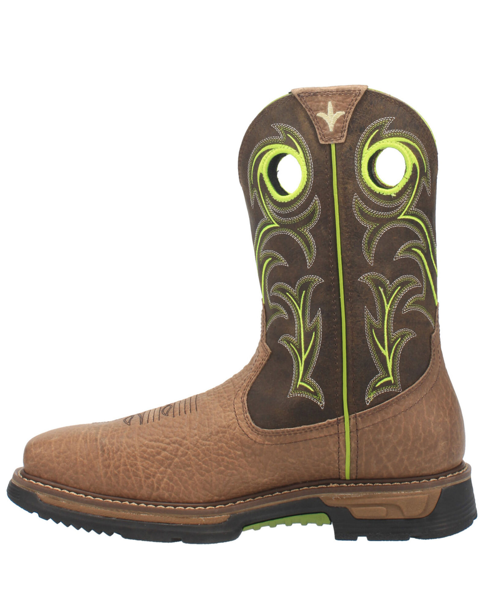 Image #3 - Dan Post Men's Storms Eye Waterproof EH Western Work Boots - Composite Toe, Brown, hi-res