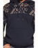 Image #3 - Hooey Men's Jimmy Southwestern Block Print Hooded Pullover, Navy, hi-res