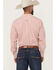 Image #4 - Ariat Men's Saylor Geo Print Long Sleeve Button-Down Western Shirt, Orange, hi-res