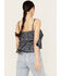 Image #4 - Ariat Women's Howdy Print Top, Navy, hi-res