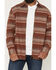 Image #3 - Dakota Grizzly Men's Ambrose Striped Long Sleeve Button-Down Flannel Shirt, Rust Copper, hi-res