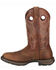 Durango Rebel Men's Brown Saddle Western Boots - Round Toe, Bark, hi-res