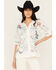 Image #1 - Johnny Was Women's Embroidered Short Sleeve Wodeleah Blouse, Natural, hi-res