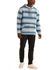 Image #1 - Pendleton Men's Driftwood Striped Print Hooded Sweatshirt, Tan, hi-res