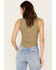 Image #4 - Free People Women's Kate Tee, Olive, hi-res