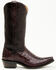 Image #2 - El Dorado Women's Holly Exotic Caiman Tall Western Boots - Snip Toe, Burgundy, hi-res
