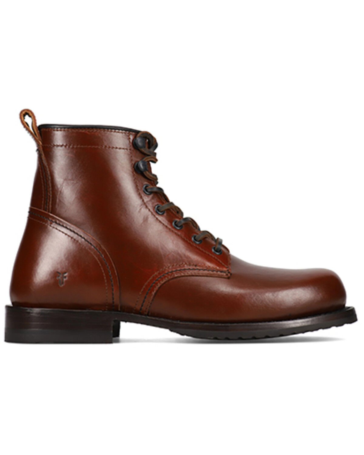 Image #2 - Frye Men's Hudson 6" Work Boots - Soft Toe, Mahogany, hi-res
