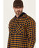 Image #2 - Hawx Men's Jacob Plaid Print Long Sleeve Hooded Flannel Shirt, Navy, hi-res