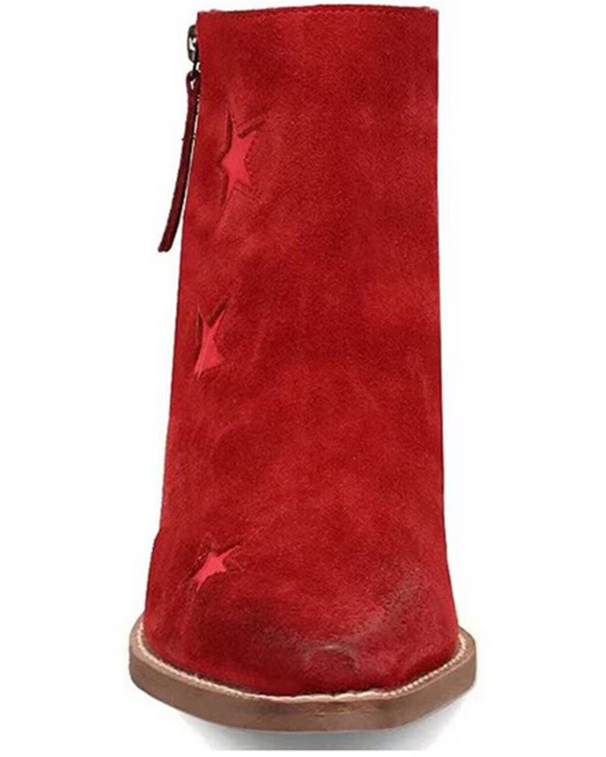 Image #4 - Dingo Women's Little Star Suede Western Booties - Snip Toe, , hi-res