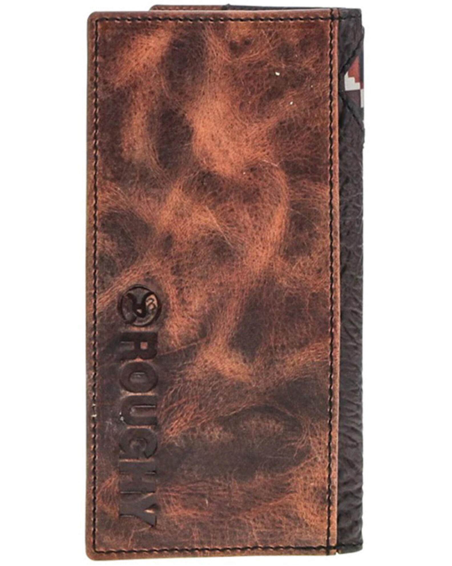 Image #2 - Hooey Men's Tahonta Patchwork Rodeo Wallet, Brown, hi-res