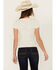 Image #4 - Shyanne Women's Lovell Star Burnout Henley Tee, Cream, hi-res