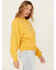 Image #3 - Wrangler Women's Logo Crew Neck Sweatshirt , Yellow, hi-res